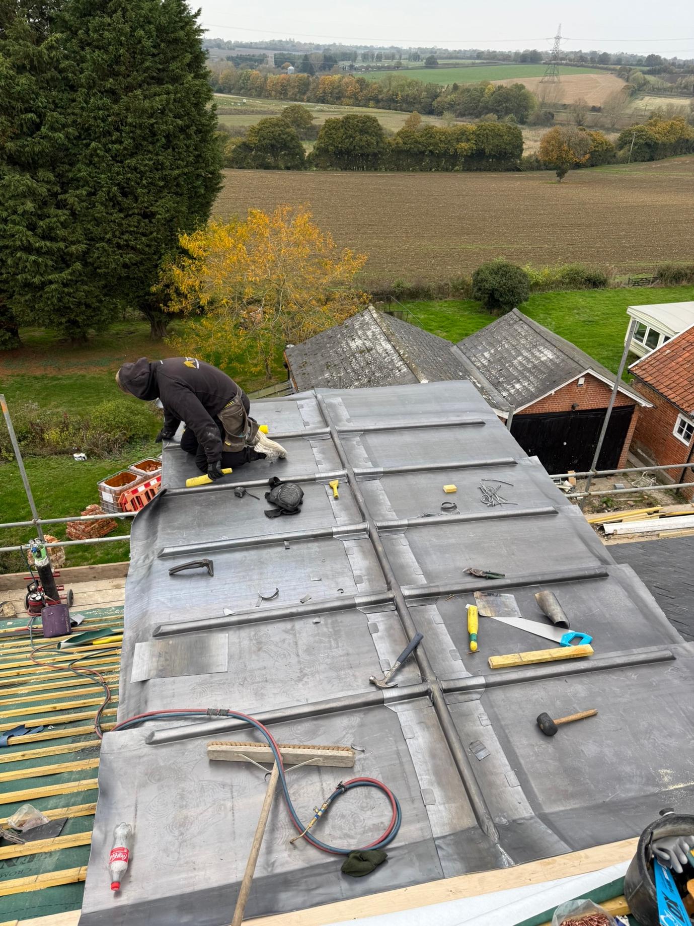 Roof Restoration at The Lodge, Earl Stonham