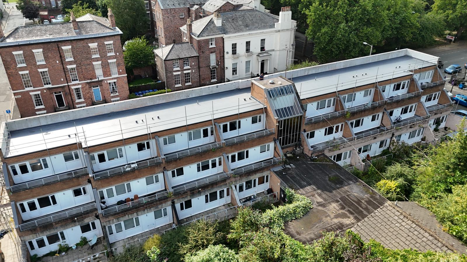 Single Ply Roof Covering in Grove Street